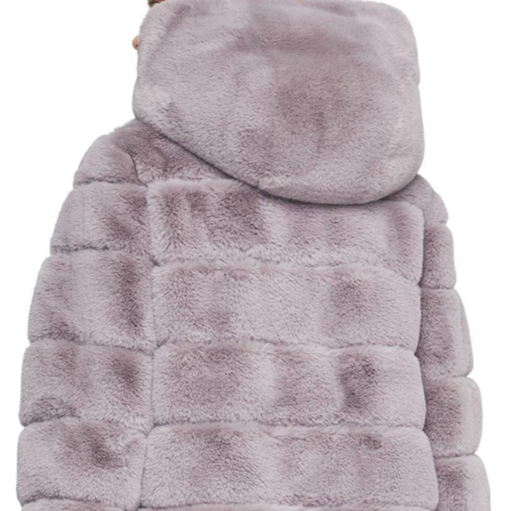 BCBG Felicia Faux Fur Hooded Coat - Picture 7 of 7